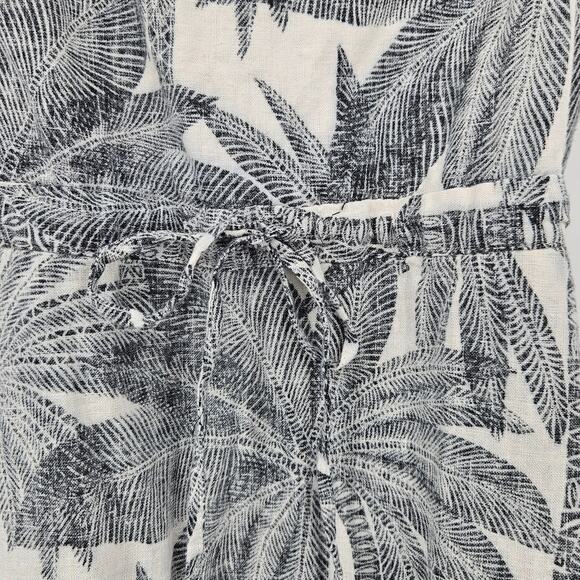 Marine Layer | Linen Lily Dress in Geo Palm Print Size Small Tropical - Picture 10 of 13